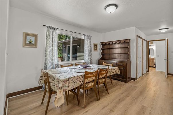Dining room, Interior, Wood Texture Flooring