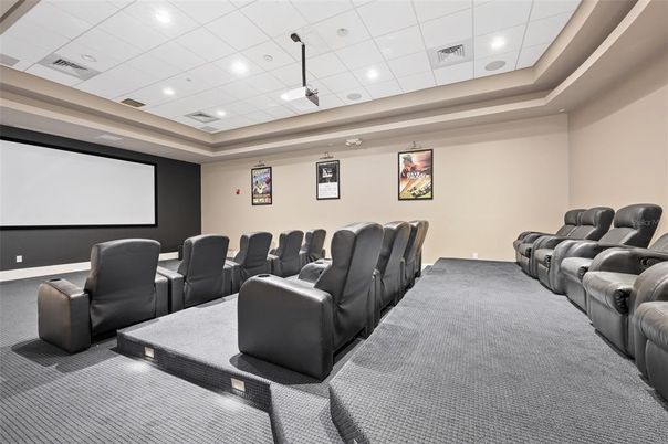 Home Theatre Room, Interior, Projection Screen, Recessed Lighting, Theatre Room