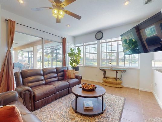 Interior, Living room, Recessed Lighting