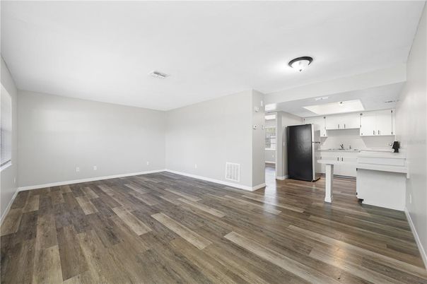 Empty room, Interior, Kitchen, Wood Texture Flooring