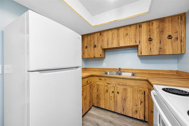 Interior, Kitchen, Wood Texture Flooring