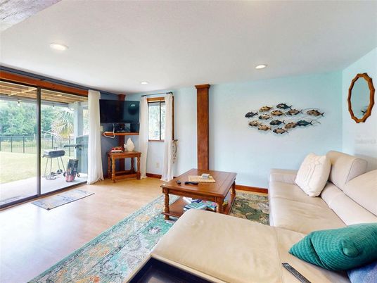 Interior, Living room, Recessed Lighting