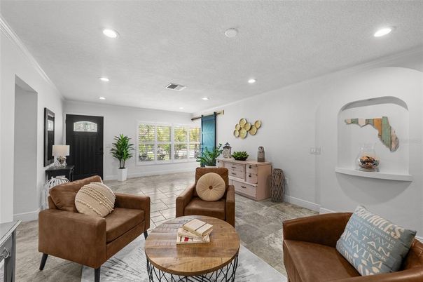Interior, Living room, Recessed Lighting