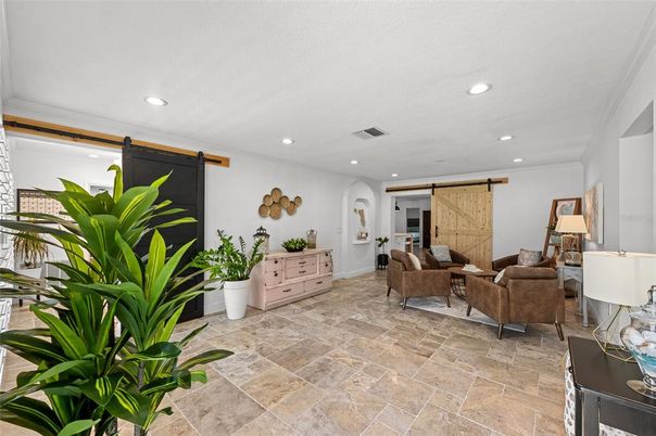 Interior, Living room, Recessed Lighting