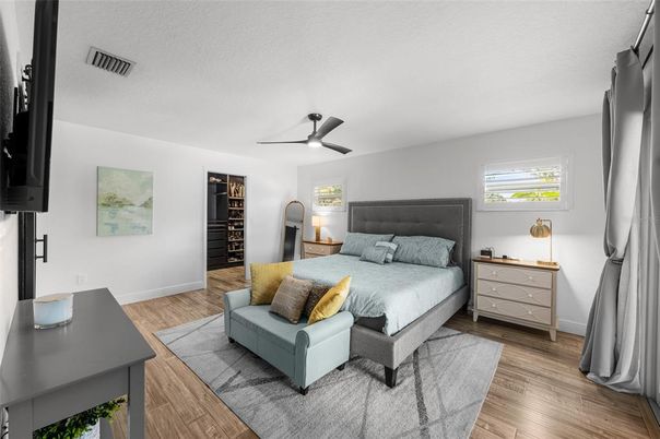 Bedroom, Interior, Wood Texture Flooring