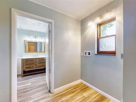 Bathroom, Interior, Wood Texture Flooring