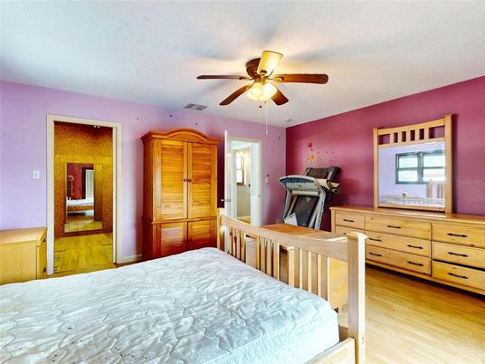 Bedroom, Interior, Wood Texture Flooring