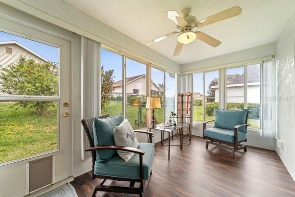 Interior, Sun Room, Wood Texture Flooring