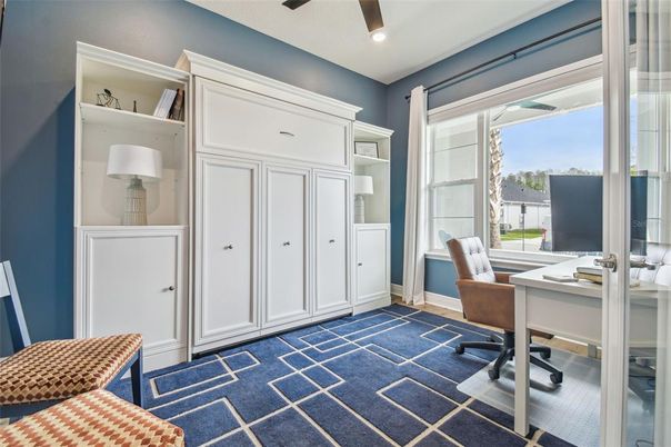 Home Office, Interior, Recessed Lighting