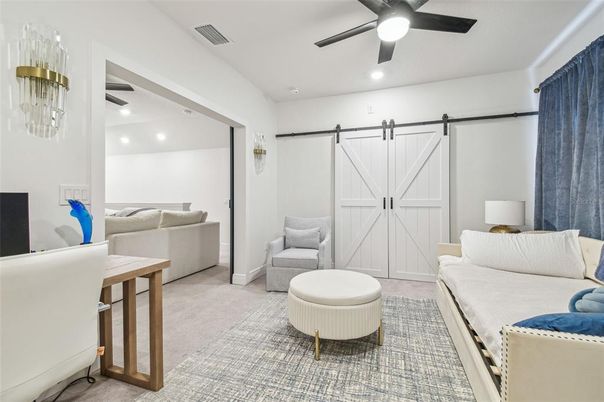 Interior, Living room, Recessed Lighting