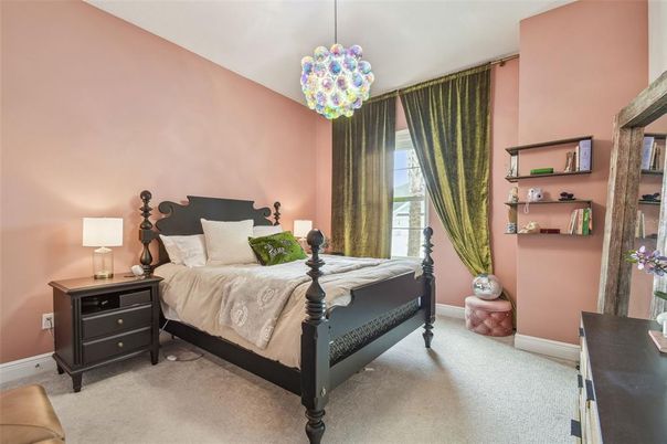 Bedroom, Interior, Pendant Lights