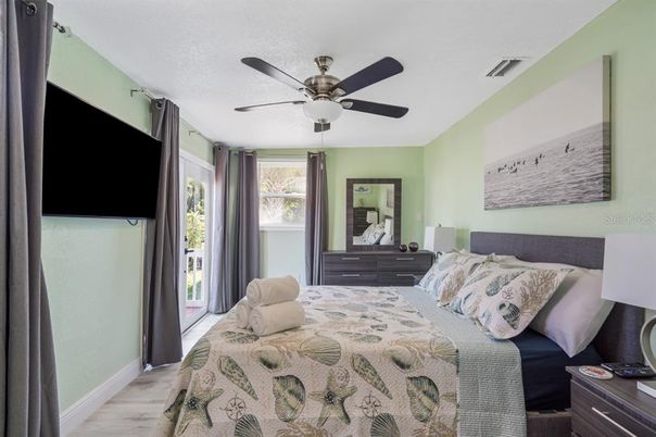 Bedroom, Interior, Wood Texture Flooring