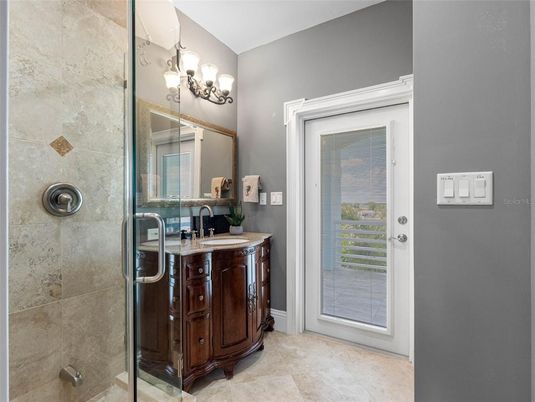 Bathroom, Glass Shower, Interior