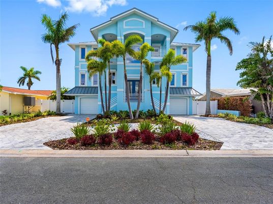 Attached, Detached Garage, Exterior, Facade, Mediterranean