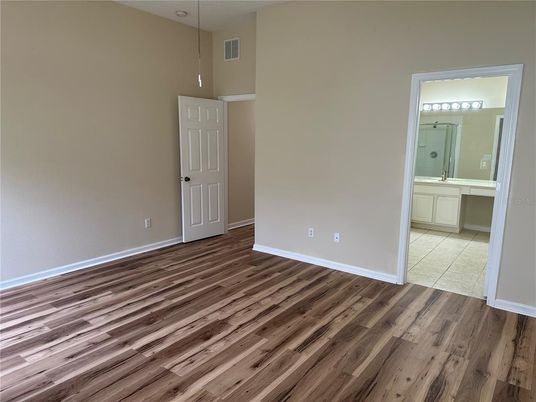 Bathroom, Empty room, Interior, Wood Texture Flooring