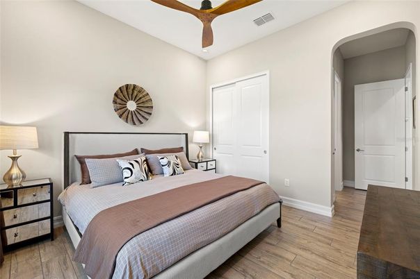 Bedroom, Interior, Wood Texture Flooring