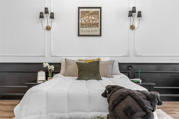 Bedroom, Interior, Wood Texture Flooring