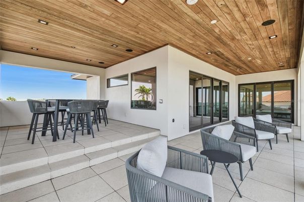 Exterior, Recessed Lighting, Wooden Ceilings