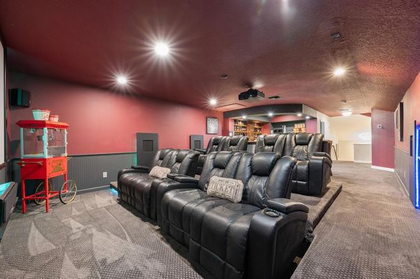 Home Theatre Room, Interior, Recessed Lighting, Theatre Room