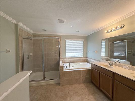 Bathroom, Dual Sink Vanities, Glass Shower, Interior