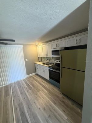 Interior, Kitchen, Wood Texture Flooring