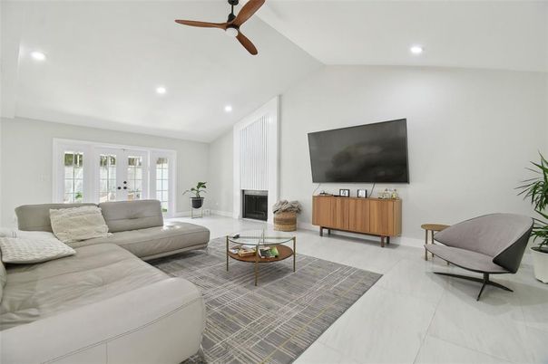 Interior, Living room, Recessed Lighting