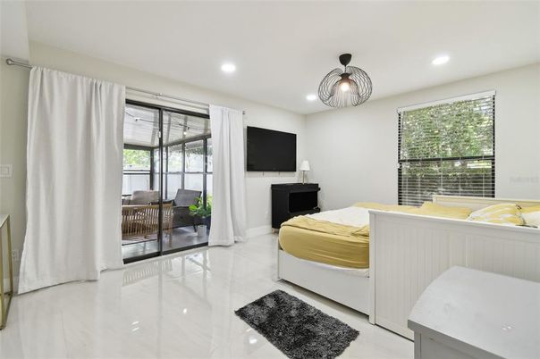 Bedroom, Interior, Recessed Lighting