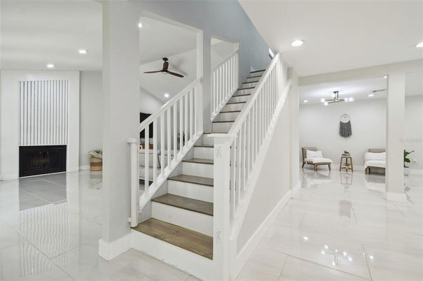 Fireplace, Interior, Recessed Lighting