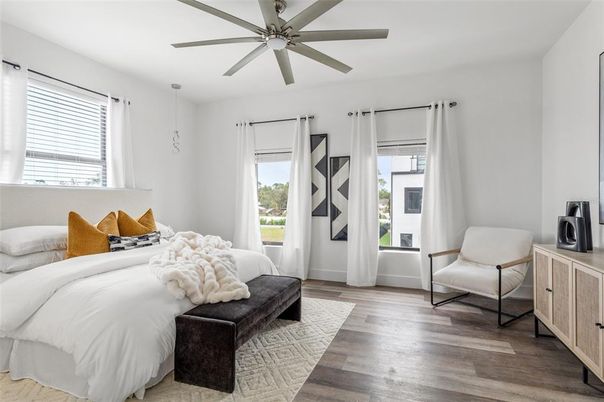 Bedroom, Interior, Wood Texture Flooring
