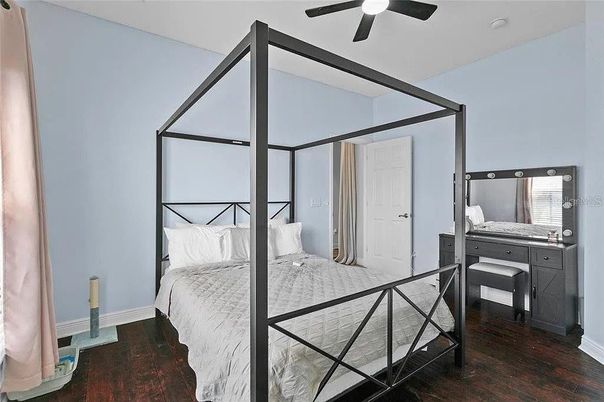 Bedroom, Interior, Wood Texture Flooring
