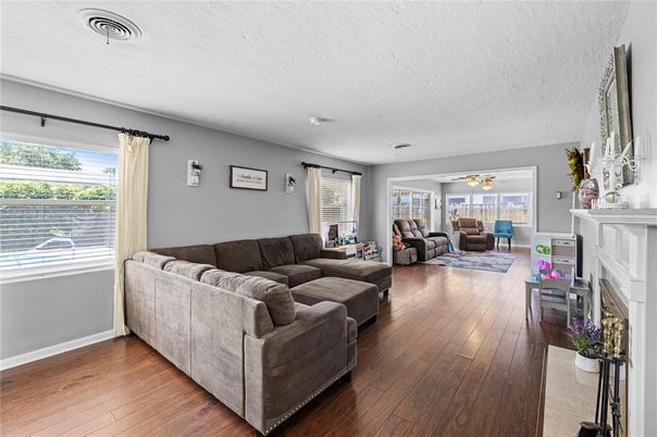 Fireplace, Interior, Living room, Wood Texture Flooring