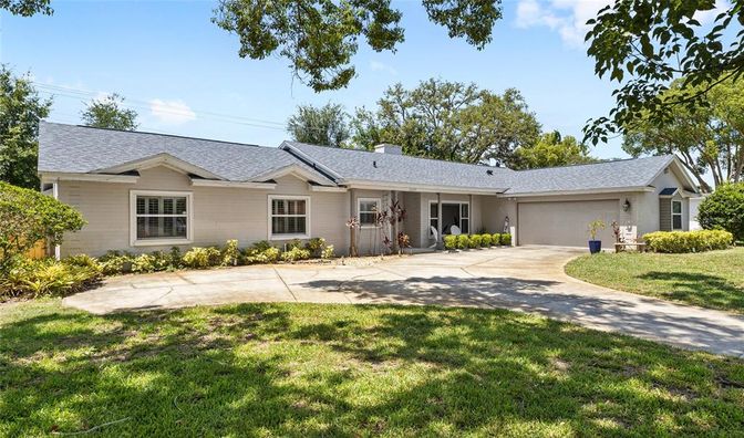Attached, Backyard, Exterior, Facade, Ranch