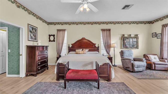 Bedroom, Interior, Wood Texture Flooring