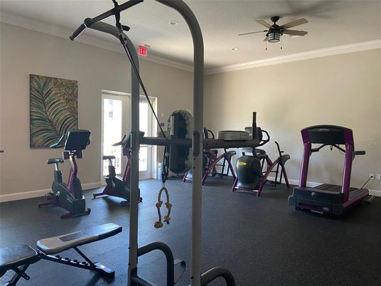 Fitness Equipment, Interior, Recessed Lighting