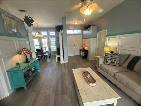 Chandelier, Dining room, Interior, Living room, Wood Texture Flooring