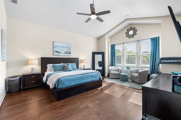 Bedroom, Interior, Wood Texture Flooring