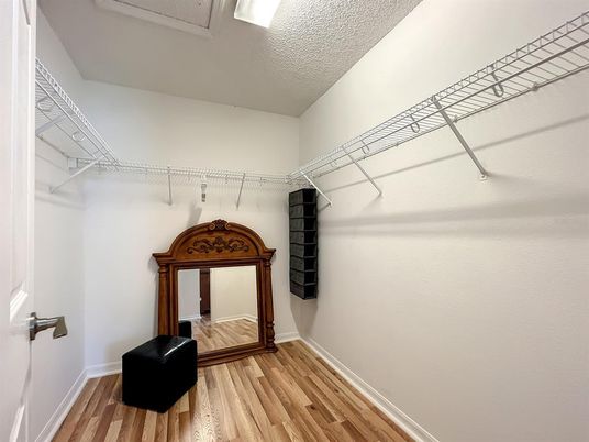 Interior, Walk-in Closets, Wood Texture Flooring