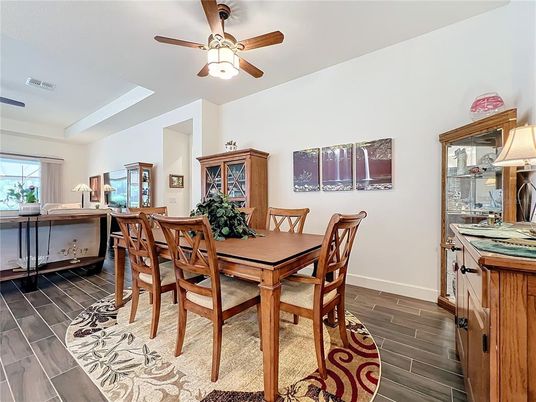 Dining room, Interior, Wood Texture Flooring