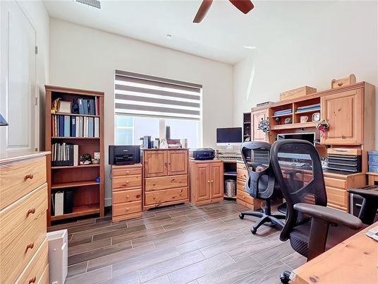 Home Office, Interior, Wood Texture Flooring