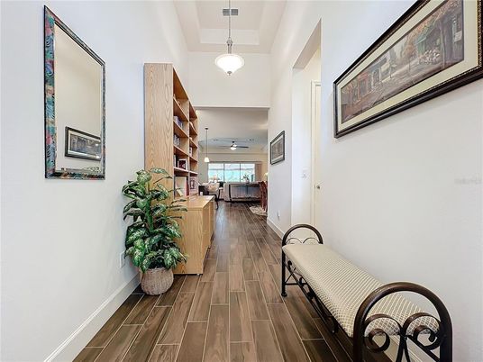 Interior, Pendant Lights, Wood Texture Flooring
