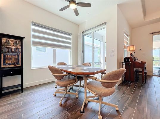 Dining room, Interior, Piano, Wood Texture Flooring