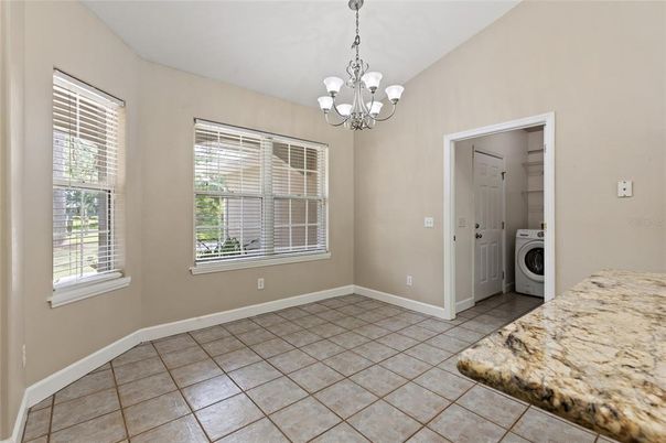 Chandelier, Empty room, Interior, Washer
