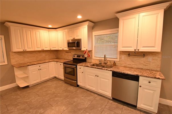 Interior, Kitchen, Recessed Lighting, Stainless Steel Appliances