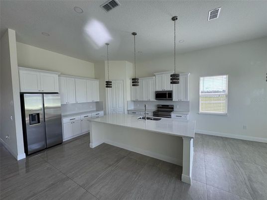 Interior, Kitchen, Pendant Lights, Stainless Steel Appliances