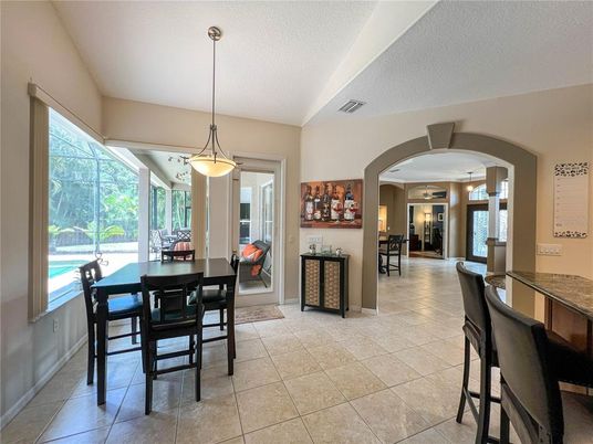 Dining room, Interior, Pendant Lights