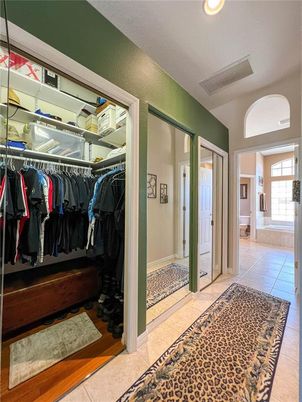 Bathroom, Glass Shower, Interior, Recessed Lighting, Walk-in Closets