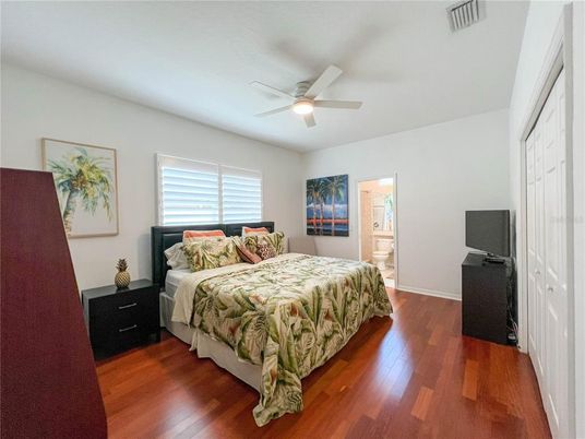 Bedroom, Interior, Wood Texture Flooring