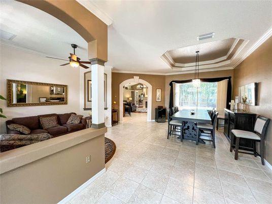 Dining room, Interior, Living room, Pendant Lights