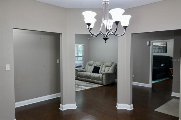 Chandelier, Interior, Wood Texture Flooring