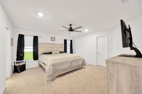 Bedroom, Interior, Recessed Lighting